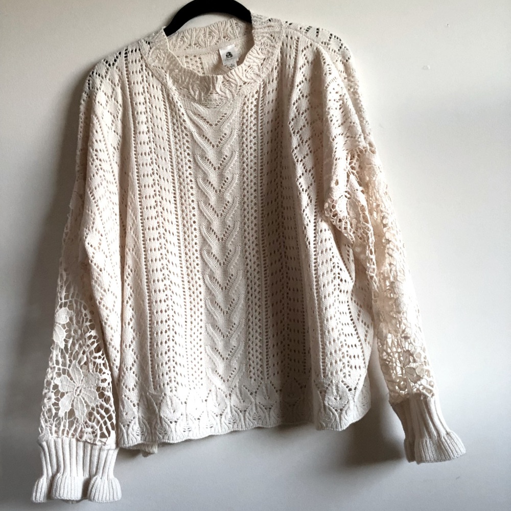 Cream Sweater size small